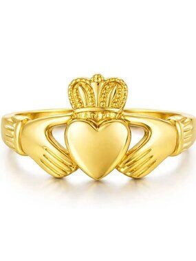 Claddagh Ring 14k Yellow Gold